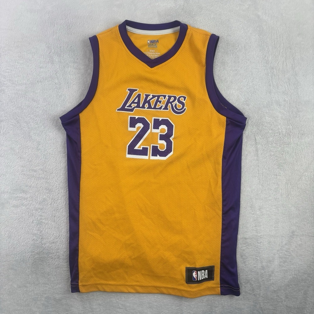 NBA Los Angeles Lakers Lebron James Gold Basketball Jersey Youth Medium